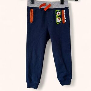 2T Boys Wonder Nation Nerd Monster Graphic Print Skinny Leg Cotton Knit Joggers